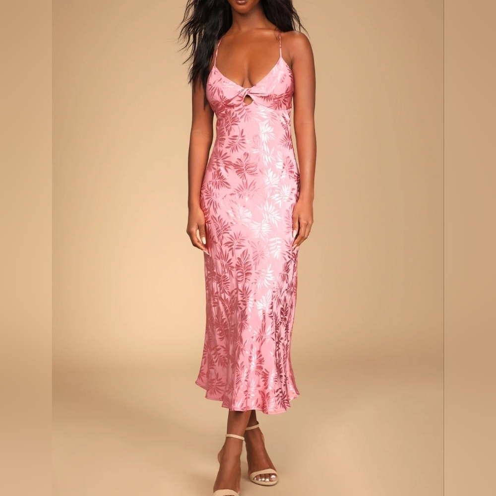Pink Floral Dress - Picture 1 of 14